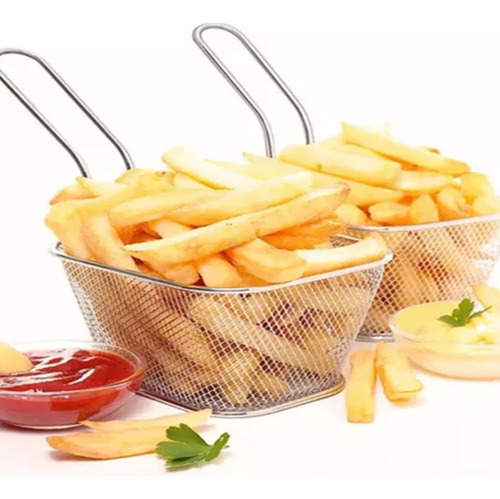 Canasto Freidor Acero Inoxidable Papa Frita Cocina Personal