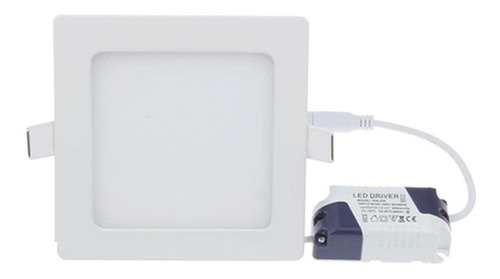 2 Panel Led Spot 9w Ojo De Buey Cuadrado Luz Blanca Techo