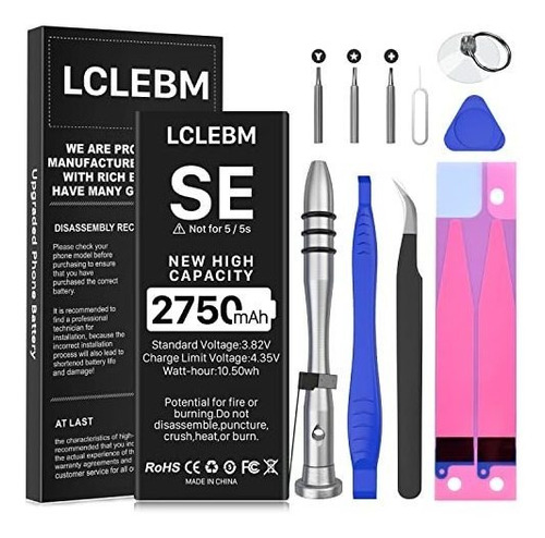 Kits De Reparación, Batería Para iPhone SE, Lclebm Actualiza