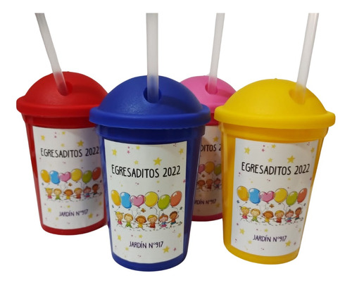 Vasos Milkshake Personalizados - Egresados  (25 Unid)