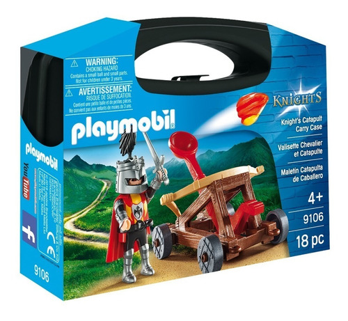 Playmobil 9106 Valija Caballeros Con Catapulta Mundomanias