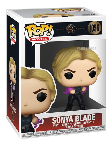 Funko Pop Mortal Kombat Sonya Blade 1056 Original Scarlet