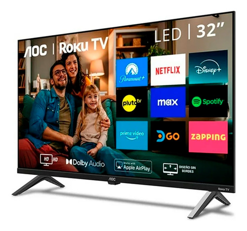 Pantalla Smart Tv Roku 32 Pulgadas Aoc Hd Lcd Hdmi 32s5045