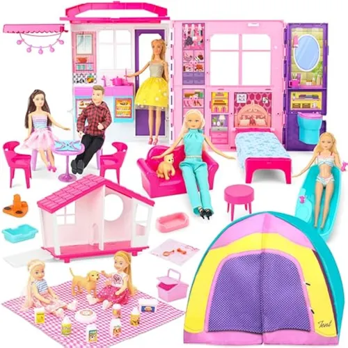 comprar Doll House Beefunni Dream 4 Stories 11 Rooms W\u002F 2 Dolls & Fu