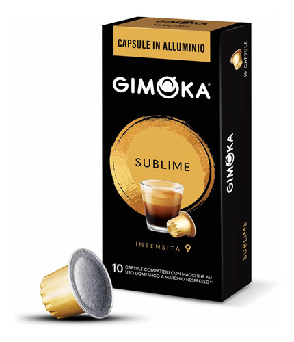Café Cápsulas Gimoka Sublime 10u - Nespresso Compatibles