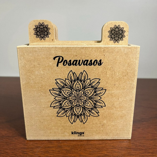 Imagen 3 de 3 de Posavasos De Diseño 6 Unidades Y Caja Varios Modelos