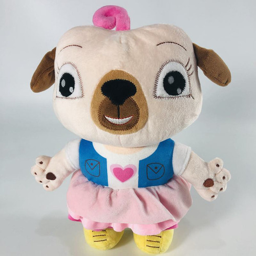 2 Piezas De Dibujos Animados De Animales De Peluche Pug Dog