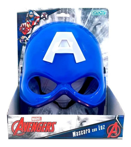 Capitan America Mascara Careta Luz Avengers Marvel Original