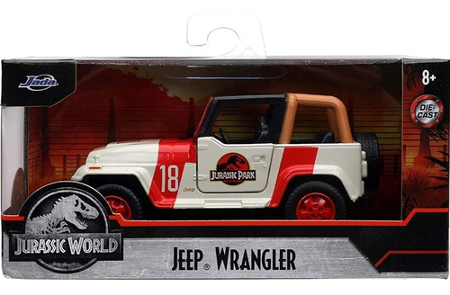 Jada 1:32 Jeep Wrangler Jurassic World Caja Individual 