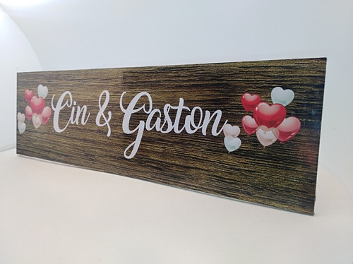 Imagen 8 de 10 de Cartel De Señalizacion Para Fiestas De Madera Personalizados