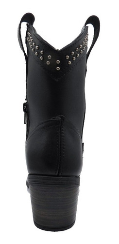 Botas Texanas Mujer Cuero Vacuno Savage Cierre Taco Gz90