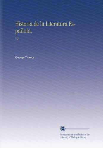 Libro: Historia Literatura Española,: V.2 (spanish Edit