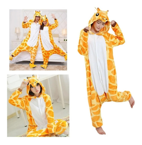 Pijamas Enterito De Animales Para Invierno Jirafa