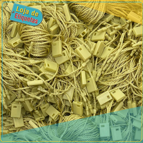 Imagem 4 de 4 de Kit Tag De Preço Com Lacre Areia - 200 Un