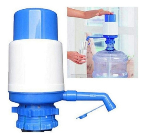 Dispensador Agua Bidón 20l Sifón Bombín Manual Color Azul