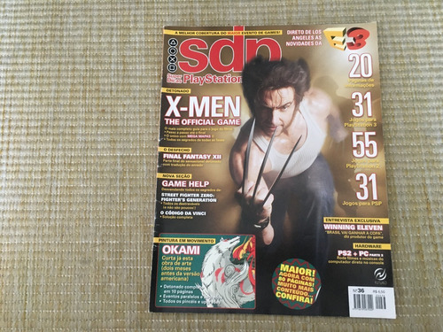 Revista Super Dicas Playstation 36 X- Men Okami Jogos P006