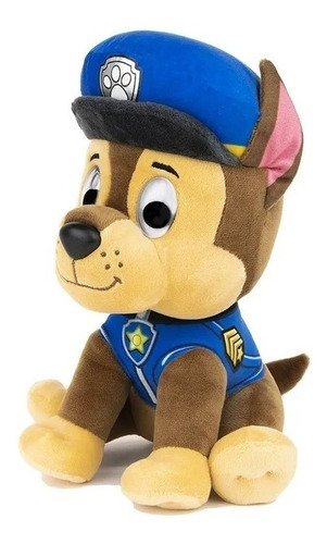Imagen 2 de 3 de Paw Patrol Figura Peluche Chase 23 Cm 6058444