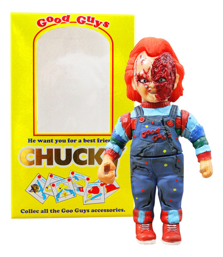 Muñeco Chucky Con Accesoris Y Luz 15 Cm Good Guy En Caja Lz