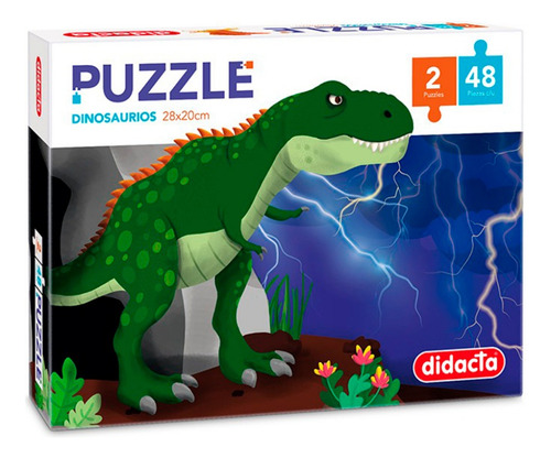 Puzzle Dinosaurio Pack X2 Didacta - Vamos A Jugar