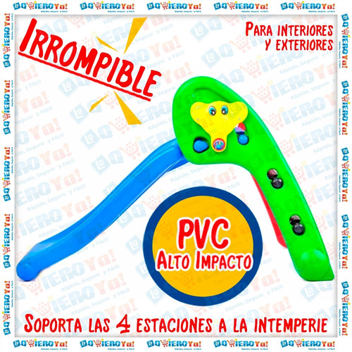 Imagen 4 de 10 de Tobogan Osito Junior Plegable 2 Escalones Rodacross + Cuotas