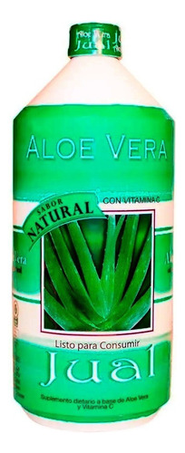 Jugo De Aloe Vera Jual Orgánico Natural X 1 Litro Sabor Natural