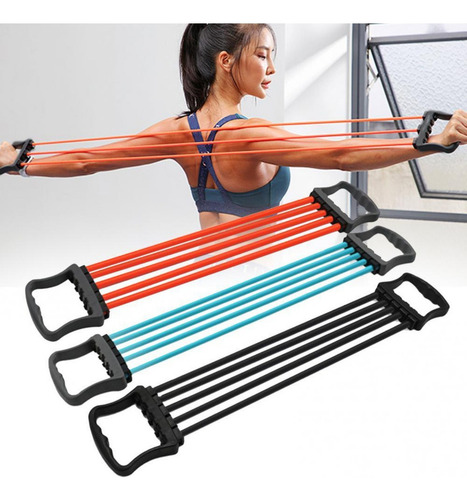 Elástico Expansor Tórax Braço Costas 5 Níveis Treino Fit