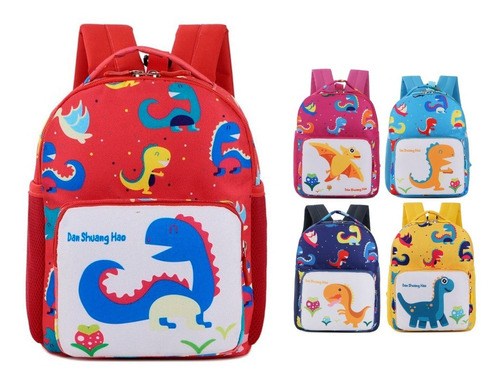 Mochila Escolar Para Niño Niña Jardin Infantil Dinosaurio