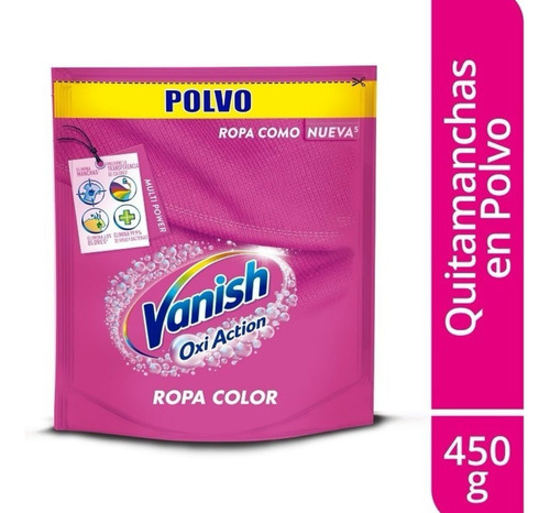 Vanish Quitamanchas En Polvo Ropa Color 450gr