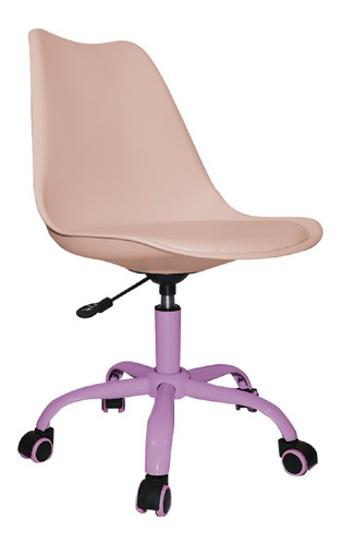 Silla De Oficina Moderna Ergonomica Evo Rosa Oro Msi