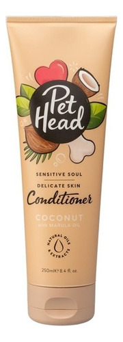 Acondicionador Pet Head Sensitive Soul para pieles sensibles con fragancia de coco