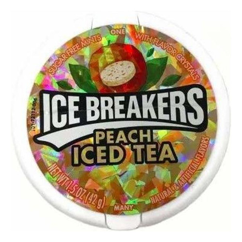 Ice Breakers - Mentas Té Helado - Melocotón - Pack De 4