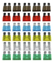 Comprar Kit Fusivel Médio Tipo Lamina Para Carro Veiculos 12v 30 Pçs