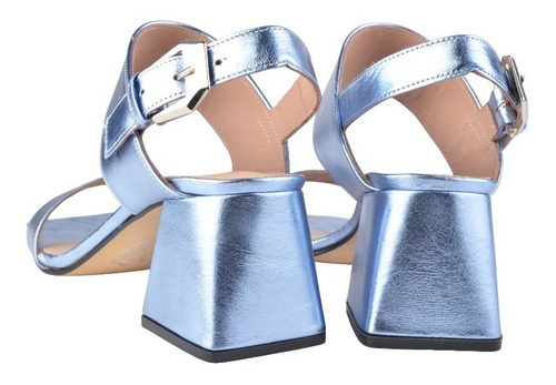 Imagen 7 de 8 de Sandalias Cómodas Taco Bajo De Mujer De Cuero Mita - Ferraro