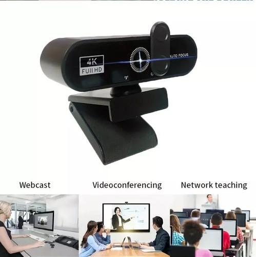 4k Webcam Câmera Para Computador Notebook Com Suporte