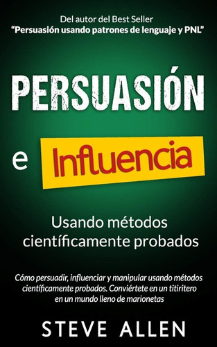 Libro Persuasión Influencia Y Manipulación Psicologia Allen