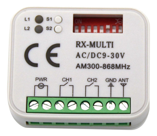 A Receptor Remoto Garage Gate 433 868 Mhz Rx Multi 300-900