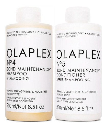 Olaplex N°4 + N° 5 Shampoo Reparador + Acondicionador 