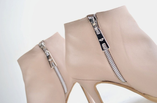 Imagen 6 de 10 de Botas Botinetas De Mujer De Cuero Serpentina - Ferraro -