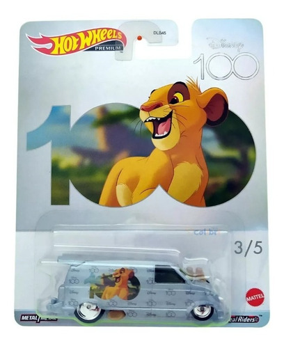 Carrinho Hot Wheels Premium Disney 100 Anos Simba 1/64