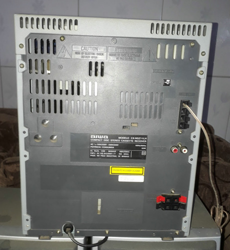 Mini System Aiwa Cx-nsz11lh Duplo Deck Radio Auxiliar Cd (Usado)