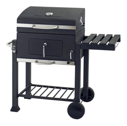 Parrilla Portátil Ruedas Balcón Carbón Leña Mesa Rebatible