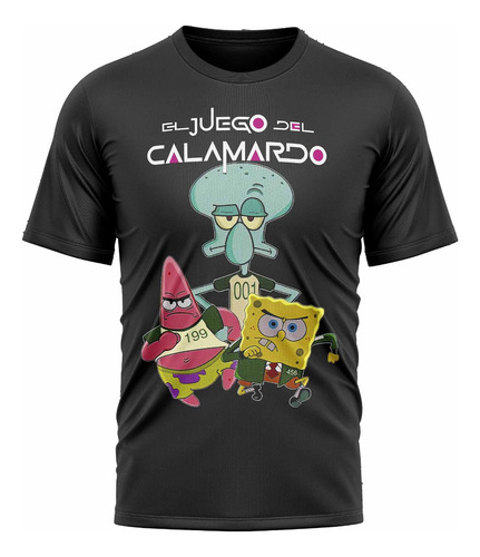 Remera El Juego Del Calamardo 100% Algodon Dtf#2008