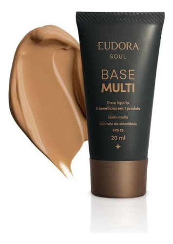 Base Multi 8 Em 1 Cor 35 Efeito Matte Eudora Soul 20ml