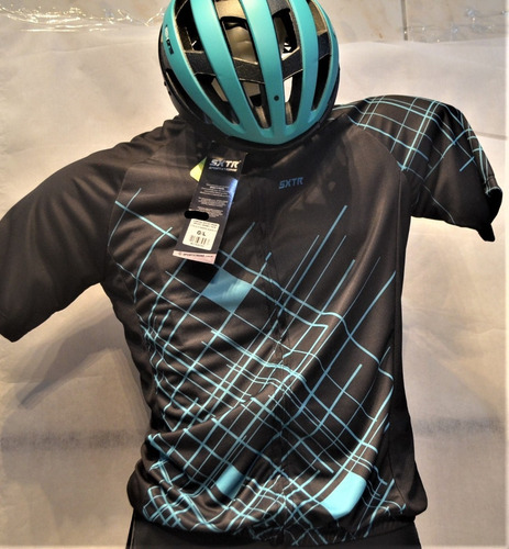 Imagem 1 de 10 de Kit Masculino Mtb/speed Camisa Sxtr +capacete 1highone Win