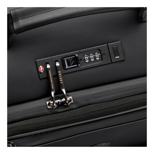 Valija Carry On Expandible 56 Cm. Delsey Turenne Soft Color Negro