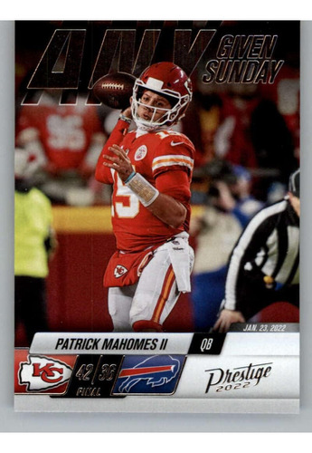 2022 Panini Prestige Cualquier Día Domingo 11 Patrick Mahome