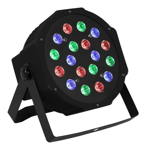 Par Led 64 Com 18 Leds Slim Canhão Refletor Strobo Rgb Dmx