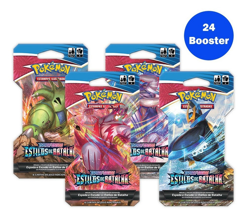 Card Game Pokémon Ee5 24 Blister Unitário Estilos De Batalha