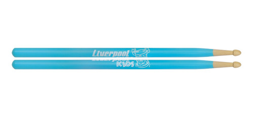 Baqueta Liverpool Infantil Azul Kid Marfim Madeira!