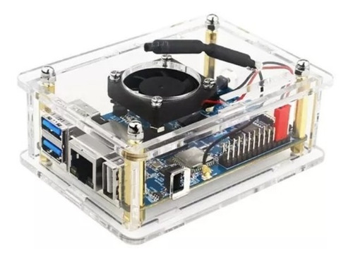 Orange Pi 3 Lts + Case, Fonte, Hdmi, Cooler, Dissipad + 32gb